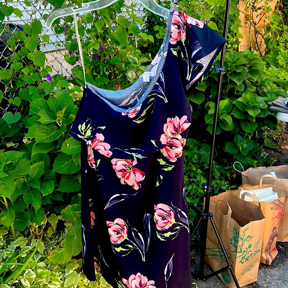 Floral Asymmetrical Dress